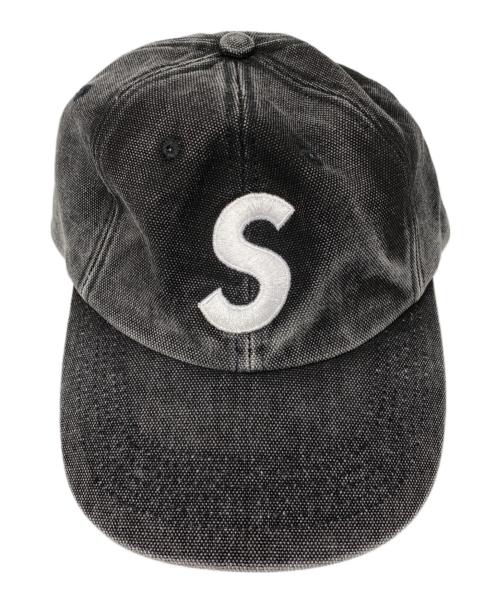 SUPREME（シュプリーム）SUPREME (シュプリーム) 25FW Pigment Coated S Logo 6-Panel キャップ ブラックの古着・服飾アイテム