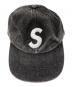 中古・古着 SUPREME (シュプリーム) 25FW Pigment Coated S Logo 6-Panel キャップ ブラック：11000円