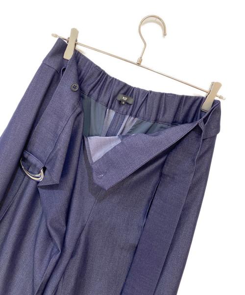 PLST シャンブレーラップパンツ（プラステ）PLST シャンブレーラップパンツ (プラステ) シャンブレーラップパンツ インディゴ サイズ:XLの古着・服飾アイテム