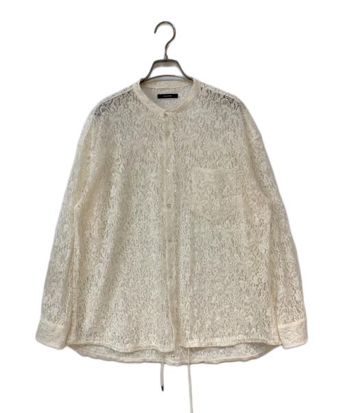 JOURNAL STANDARD（ジャーナルスタンダード）JOURNAL STANDARD (ジャーナルスタンダード) スタンドカラーレースロングスリーブブラウス ホワイト サイズ: Freeの古着・服飾アイテム