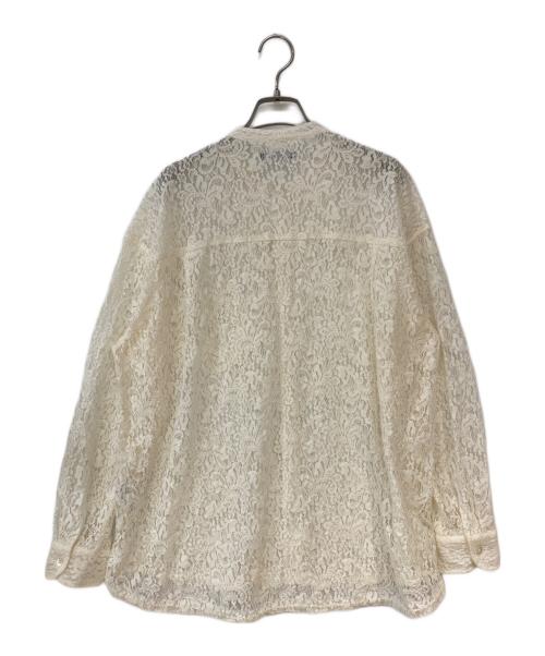 JOURNAL STANDARD（ジャーナルスタンダード）JOURNAL STANDARD (ジャーナルスタンダード) スタンドカラーレースロングスリーブブラウス ホワイト サイズ: Freeの古着・服飾アイテム