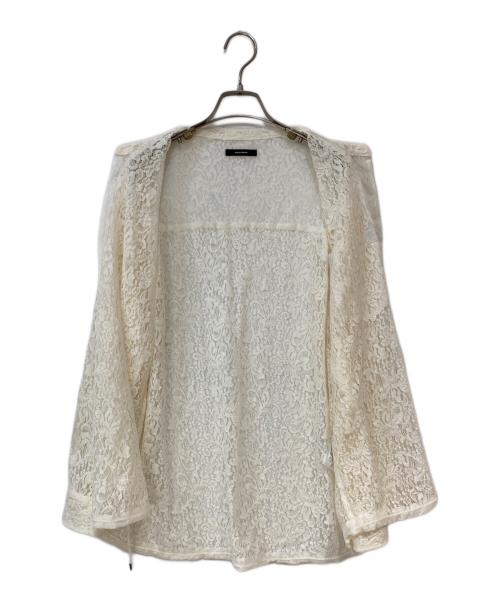 JOURNAL STANDARD（ジャーナルスタンダード）JOURNAL STANDARD (ジャーナルスタンダード) スタンドカラーレースロングスリーブブラウス ホワイト サイズ: Freeの古着・服飾アイテム
