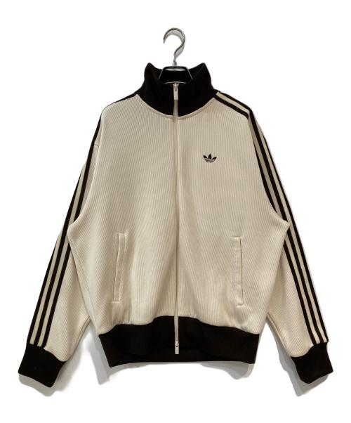 adidas（アディダス）adidas (アディダス) FBニット トラックトップ アイボリー サイズ:Mの古着・服飾アイテム
