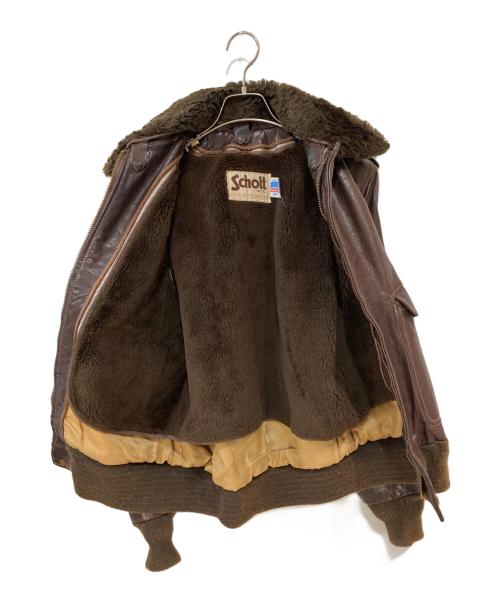 Schott（ショット）Schott (ショット) 184SM A2 フライトレザージャケット ブラウン サイズ:38の古着・服飾アイテム