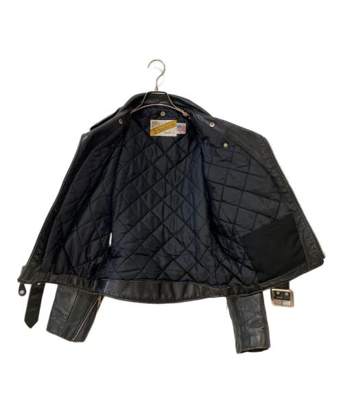 Schott（ショット）Schott (ショット) ライダースジャケット ブラック サイズ:38の古着・服飾アイテム