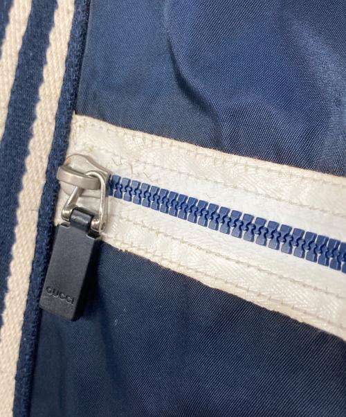 GUCCI（グッチ）GUCCI (グッチ) ヒステリア ロゴ ナイロントートバッグ ネイビーの古着・服飾アイテム