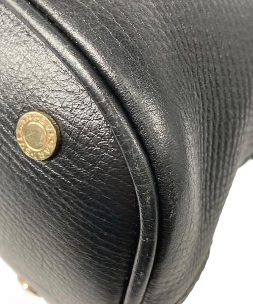 BVLGARI（ブルガリ）BVLGARI (ブルガリ) Leoni 2Way ハンドバッグ ブラックの古着・服飾アイテム