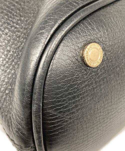 BVLGARI（ブルガリ）BVLGARI (ブルガリ) Leoni 2Way ハンドバッグ ブラックの古着・服飾アイテム