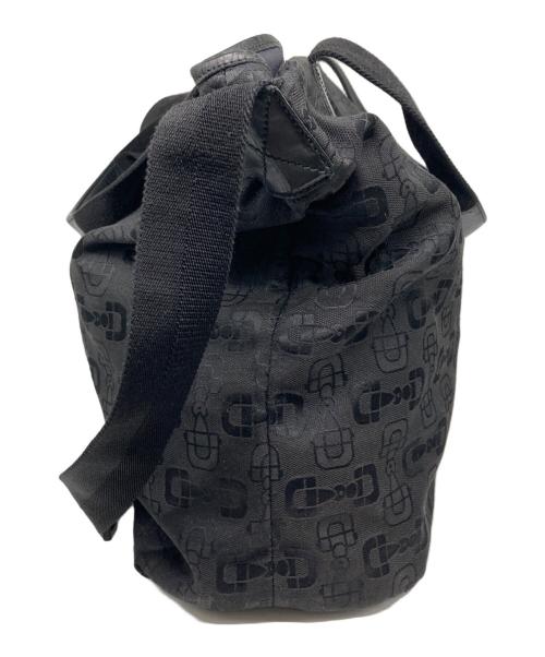GUCCI（グッチ）GUCCI (グッチ) ホースビットキャンバス2Wayバッグ ブラックの古着・服飾アイテム