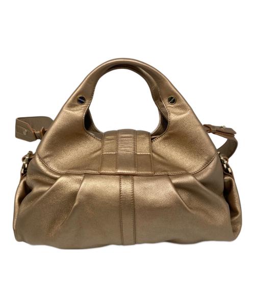 BVLGARI（ブルガリ）BVLGARI (ブルガリ) Chandra Bag チャンドラ バッグ ベージュの古着・服飾アイテム