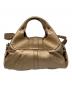 BVLGARI (ブルガリ) Chandra Bag チャンドラ バッグ ベージュ：30000円