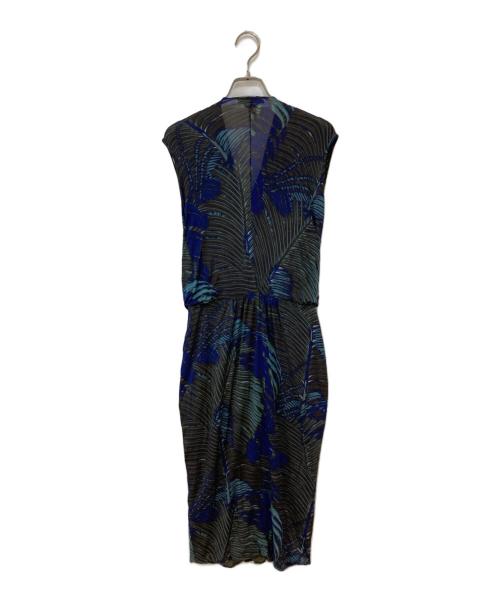 MaxMara（マックスマーラ）MaxMara (マックスマーラ) カシュクールノースリーブロングワピース ネイビー サイズ: 40の古着・服飾アイテム