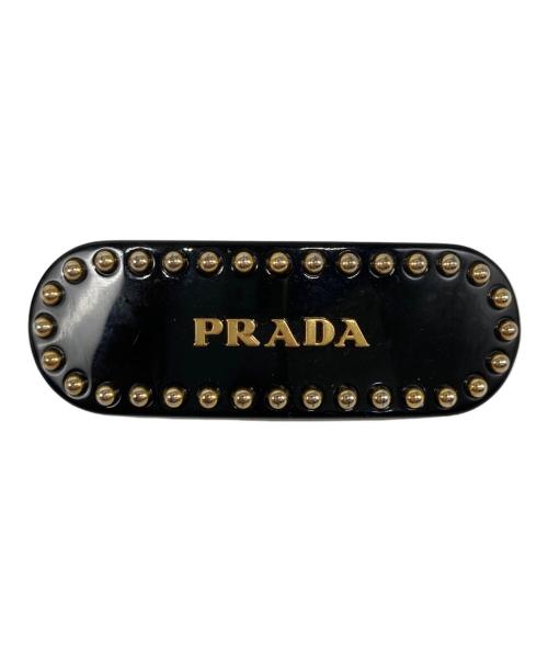 PRADA（プラダ）PRADA (プラダ) プレックス ヘアクリップ ブラックの古着・服飾アイテム