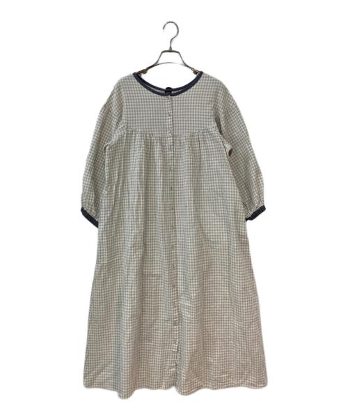 Samansa Mos2（サマンサモスモス）Samansa Mos2 (サマンサモスモス) Cross×Staff 前後2WAYチェックワンピース ベージュ サイズ:Ｓの古着・服飾アイテム