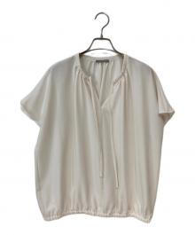 theory luxe（セオリーリュクス）の古着「Nolia フレンチスリーブブラウス」｜アイボリー