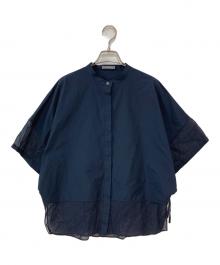 theory luxe（セオリーリュクス）の古着「LUXE COTTON DAZY C SHIRT」｜ネイビー