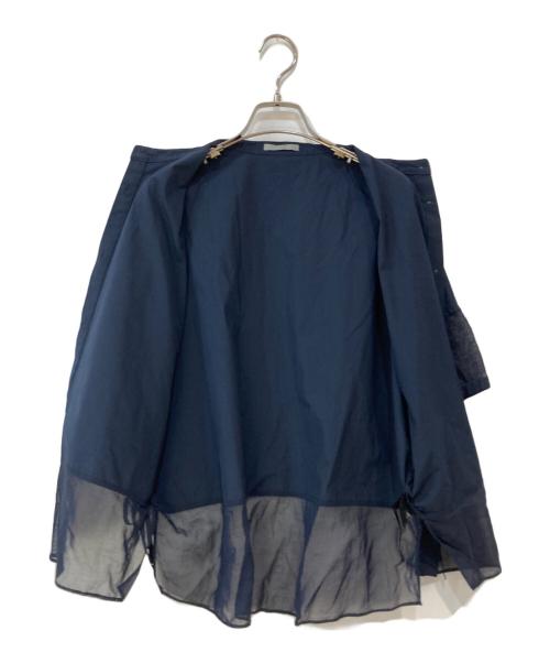 theory luxe（セオリーリュクス）theory luxe (セオリーリュクス) LUXE COTTON DAZY C SHIRT ネイビー サイズ:38の古着・服飾アイテム