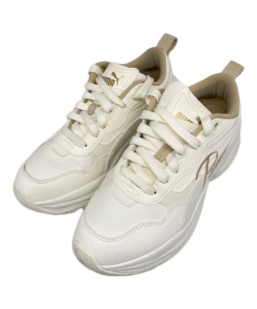 PUMA（プーマ）PUMA (プーマ) CILIA WEDGE ローカットスニーカー ホワイト サイズ:24.5の古着・服飾アイテム