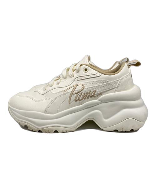 PUMA（プーマ）PUMA (プーマ) CILIA WEDGE ローカットスニーカー ホワイト サイズ:24.5の古着・服飾アイテム
