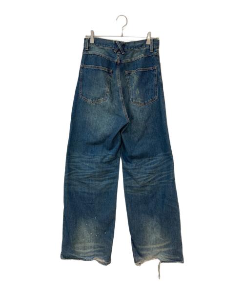 MONKEY TIME（モンキータイム）MONKEY TIME (モンキータイム) ディストレストデニム バキーパンツ インディゴ サイズ:Ｓの古着・服飾アイテム