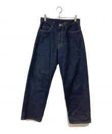 STEVEN ALAN（スティーブンアラン）の古着「13.5oz デニム 5ポケット バギー テーパード パンツ」｜インディゴ