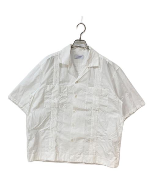 hotel palace（ホテルプレイス）hotel palace (ホテルプレイス) オープンカラーキューバシャツ ホワイト サイズ:Lの古着・服飾アイテム