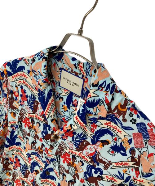 SCOTCH&SODA（スコッチ＆ソーダ）SCOTCH&SODA (スコッチ＆ソーダ) KEONI HAWAII FIT- VISCOSE HAWAII SHIRT ブルー サイズ:S 未使用品の古着・服飾アイテム