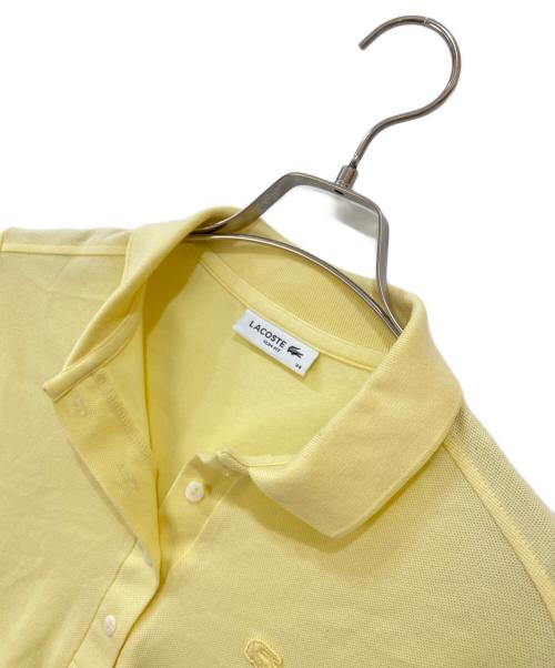 LACOSTE（ラコステ）LACOSTE (ラコステ) ストレッチコットンピケポロシャツ イエロー サイズ:34の古着・服飾アイテム