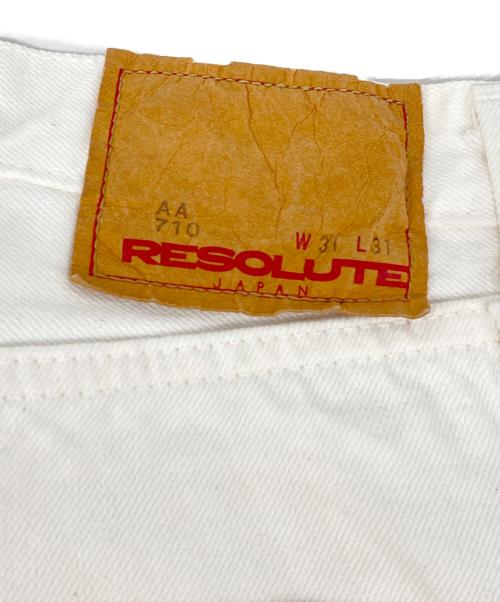RESOLUTE（リゾルト）RESOLUTE (リゾルト) AA710 デニムパンツ ホワイト サイズ:W31L31の古着・服飾アイテム