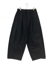 STUDIOUS（ステュディオス）の古着「25SS BALLOON WIDE DEINM PANTS」｜ブラック