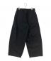 STUDIOUS (ステュディオス) 25SS BALLOON WIDE DEINM PANTS ブラック サイズ:1 未使用品：9000円