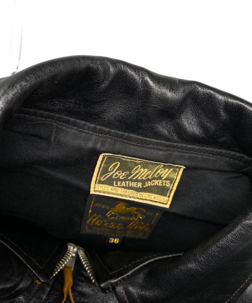 Joe McCOY（ジョーマッコイ）Joe McCOY (ジョーマッコイ) 30s SPORTS JACKET / NELSON ブラック サイズ:36の古着・服飾アイテム