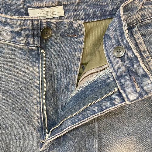 JOURNAL STANDARD relume（ジャーナルスタンダード レリューム）JOURNAL STANDARD relume (ジャーナルスタンダード レリューム) プロセシング”ROOMY”ベルテッド12オンス ジョーツ インディゴ サイズ:Lの古着・服飾アイテム