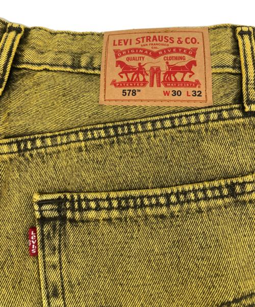 LEVI'S（リーバイス）LEVI'S (リーバイス) 578 BAGGY JEANS カラーデニムパンツ イエロー サイズ:W30L32の古着・服飾アイテム