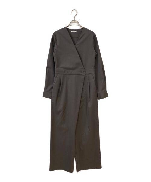 MARW UNITED ARROWS（マルゥ ユナイテッドアローズ）MARW UNITED ARROWS (マルゥ ユナイテッドアローズ) Vネック ラップ オールインワン グレー サイズ:36の古着・服飾アイテム