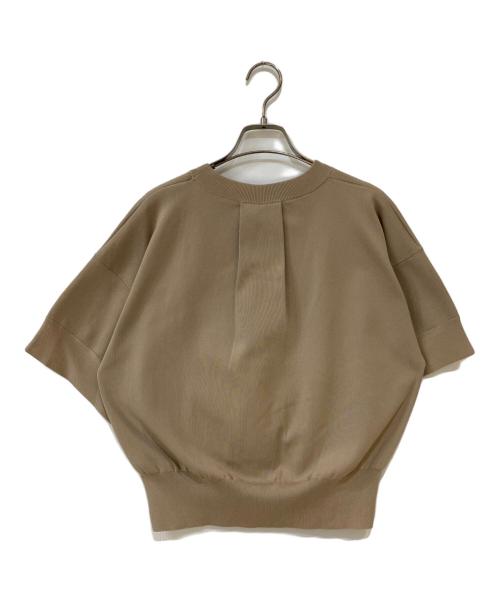 HYKE（ハイク）HYKE (ハイク) クルーネック サマー ニット プルオーバー ベージュ サイズ:1の古着・服飾アイテム