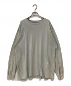 AURALEEオーラリー）の古着「LUSTER PLAITING L/S TEE」｜ブルー