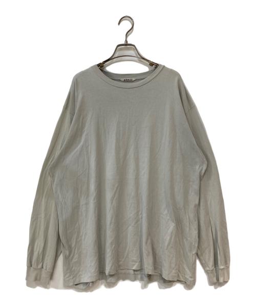 AURALEE（オーラリー）AURALEE (オーラリー) LUSTER PLAITING L/S TEE ブルー サイズ:5の古着・服飾アイテム