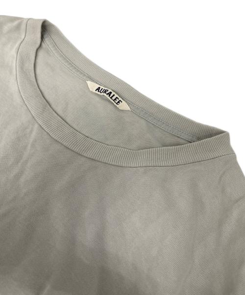 AURALEE（オーラリー）AURALEE (オーラリー) LUSTER PLAITING L/S TEE ブルー サイズ:5の古着・服飾アイテム