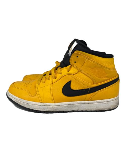 NIKE（ナイキ）NIKE (ナイキ) Air Jordan 1 Mid  ハイカットスニーカー University Gold Blac サイズ:27cmの古着・服飾アイテム