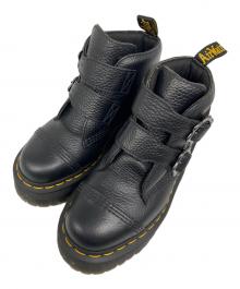 Dr.Martens（ドクターマーチン）の古着「DEVON FLOWER 2STRAP BOOT プラットフォーム ブーツ」｜ブラック