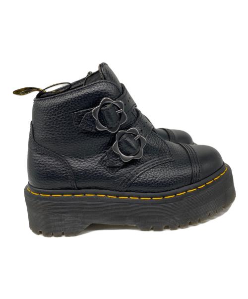 Dr.Martens（ドクターマーチン）Dr.Martens (ドクターマーチン) DEVON FLOWER 2STRAP BOOT プラットフォーム ブーツ ブラック サイズ:UK4の古着・服飾アイテム