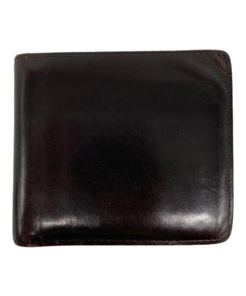 GANZO（ガンゾ）GANZO (ガンゾ) THIN BRIDLE 小銭入れ付き二つ折り財布 ブラウンの古着・服飾アイテム