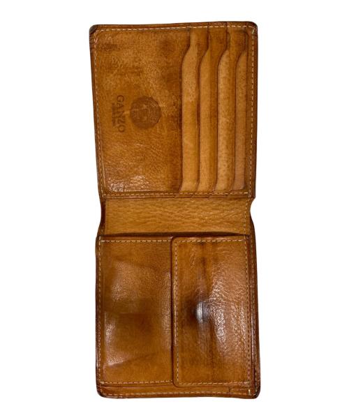 GANZO（ガンゾ）GANZO (ガンゾ) THIN BRIDLE 小銭入れ付き二つ折り財布 ブラウンの古着・服飾アイテム