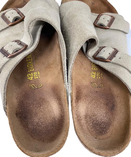 BIRKENSTOCK（ビルケンシュトック）BIRKENSTOCK (ビルケンシュトック) Zurich サンダル ベージュ サイズ: 42の古着・服飾アイテム