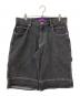 BlackEyePatch（ブラックアイパッチ）の古着「STATEMENT EMBROIDERED BAGGY DENIM SHORTS」｜グレー