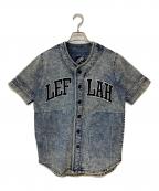 LEFLAHレフラー）の古着「デニム ベースボールシャツ」｜インディゴ