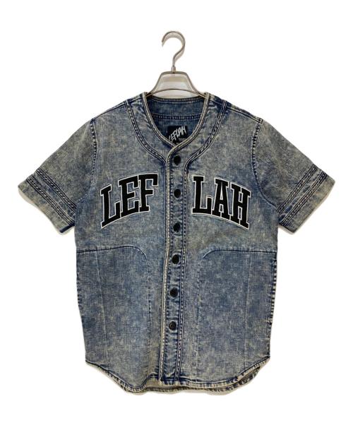 LEFLAH（レフラー）LEFLAH (レフラー) デニム ベースボールシャツ インディゴ サイズ:Mの古着・服飾アイテム