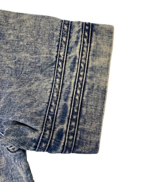 LEFLAH（レフラー）LEFLAH (レフラー) デニム ベースボールシャツ インディゴ サイズ:Mの古着・服飾アイテム