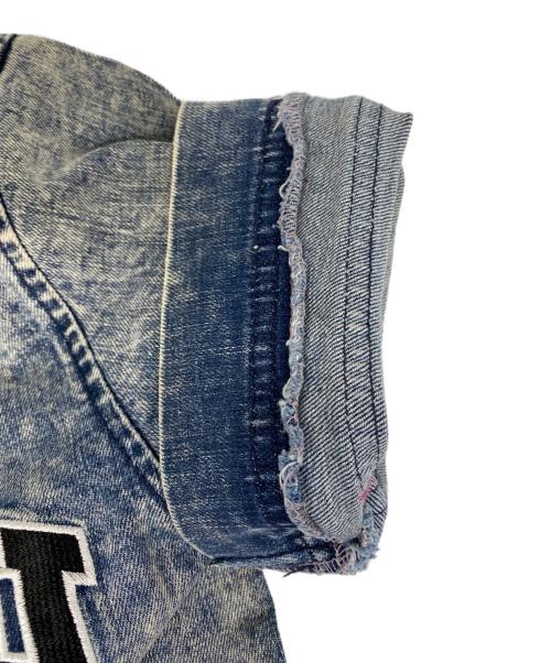 LEFLAH（レフラー）LEFLAH (レフラー) デニム ベースボールシャツ インディゴ サイズ:Mの古着・服飾アイテム